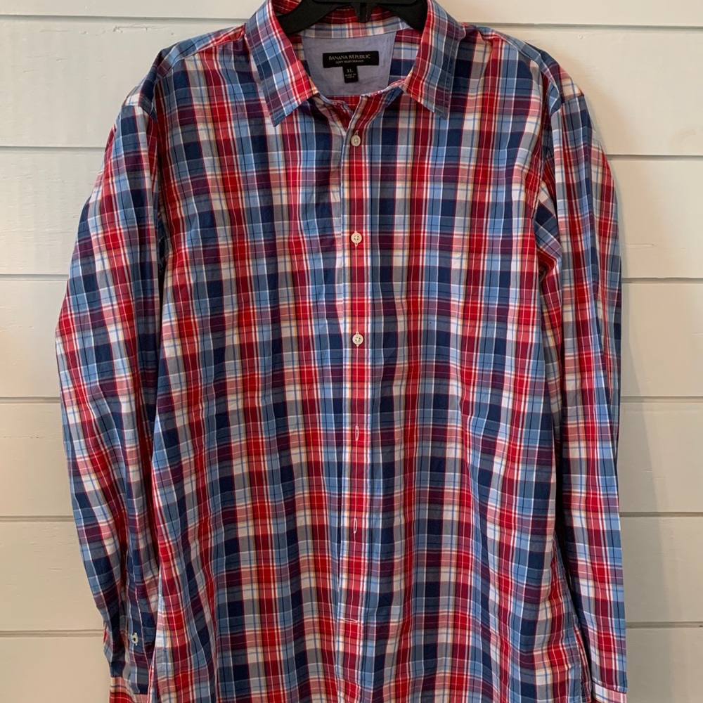 Men’s button up banana republic